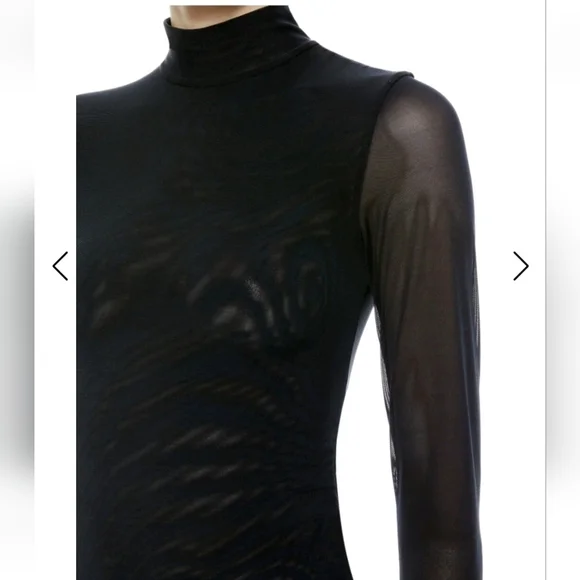 Alice + Olivia Clarinda Turtleneck Long Sleeve Bodysuit Size XL NWT $395 - Picture 10 of 16
